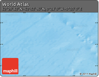 Physical Map of the Area around 62° 40' 59" N, 0° 4' 30" E