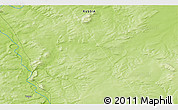 Physical 3D Map of the area around 62° 40' 59" N, 106° 19' 29" E