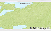 Physical 3D Map of the area around 62° 40' 59" N, 106° 10' 30" W