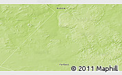 Physical 3D Map of the area around 62° 40' 59" N, 109° 43' 29" E