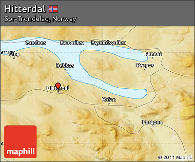 Physical Map of Hitterdal