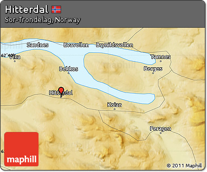 Physical Map of Hitterdal
