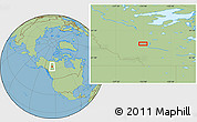 Savanna Style Location Map of the area around 62° 40' 59" N, 124° 1' 30" W