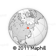 Outline Map of the Area around 62° 40' 59" N, 129° 16' 30" E, rectangular outline