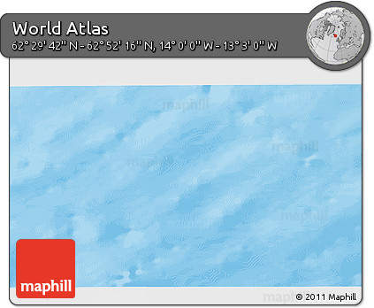 Physical 3D Map of the Area around 62° 40' 59" N, 13° 31' 30" W