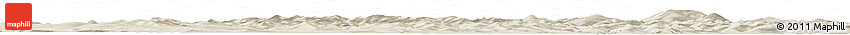 Shaded Relief Horizon Map of the Area around 62° 40' 59" N, 147° 7' 30" E