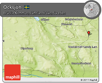 Physical 3D Map of Ocksjön