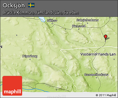 Physical 3D Map of Ocksjön