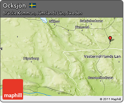 Physical 3D Map of Ocksjön