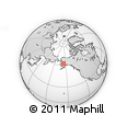 Outline Map of the Area around 62° 40' 59" N, 156° 19' 29" W, rectangular outline