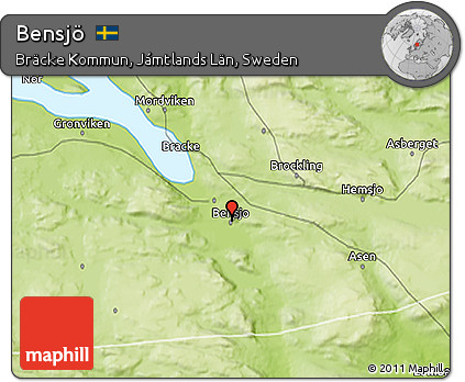 Physical 3D Map of Bensjö
