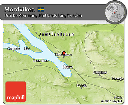 Physical 3D Map of Mordviken