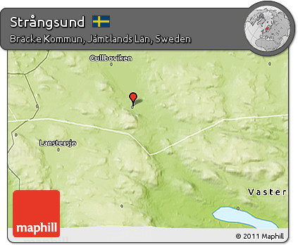 Physical 3D Map of Strångsund