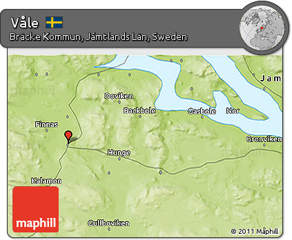Physical 3D Map of Våle