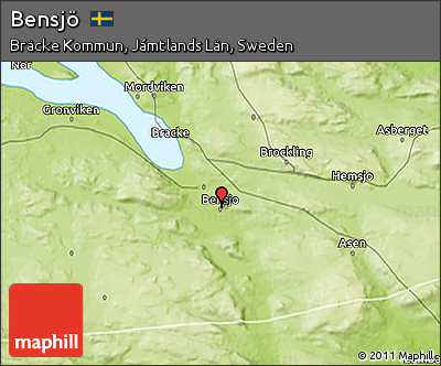 Physical 3D Map of Bensjö
