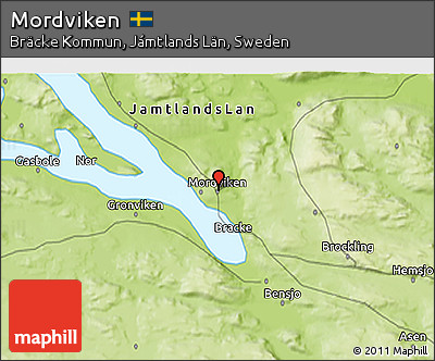 Physical 3D Map of Mordviken