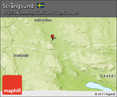 Physical 3D Map of Strångsund