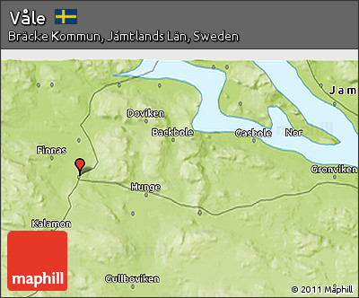 Physical 3D Map of Våle