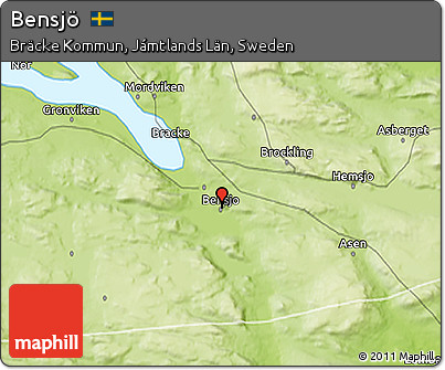 Physical 3D Map of Bensjö