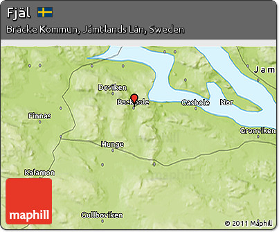 Physical 3D Map of Fjäl