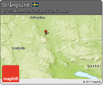 Physical 3D Map of Strångsund