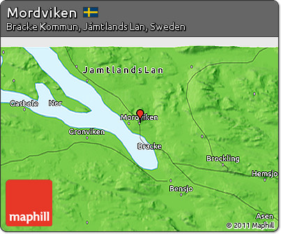 Political 3D Map of Mordviken