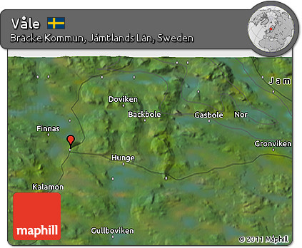 Satellite 3D Map of Våle