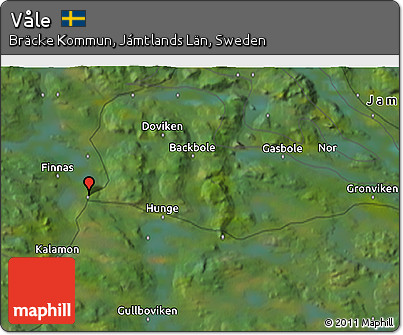 Satellite 3D Map of Våle
