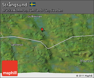 Satellite 3D Map of Strångsund