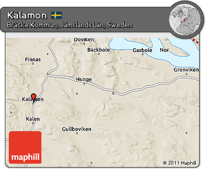 Shaded Relief 3D Map of Kälamon