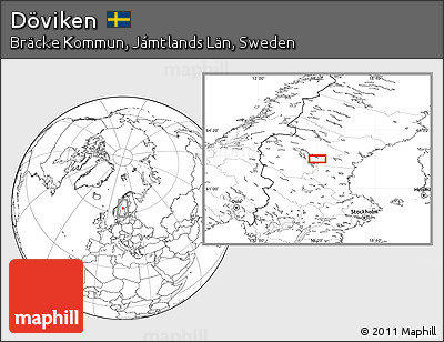 Blank Location Map of Döviken