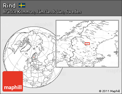 Blank Location Map of Rind