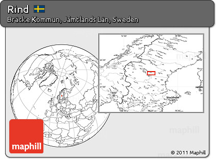 Blank Location Map of Rind