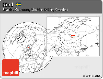 Blank Location Map of Rind