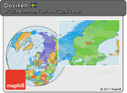 Political Location Map of Döviken