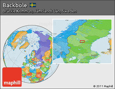 Political Location Map of Backböle