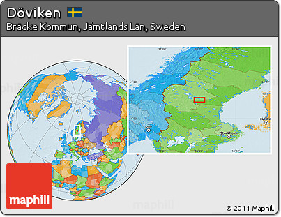 Political Location Map of Döviken