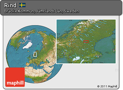 Satellite Location Map of Rind