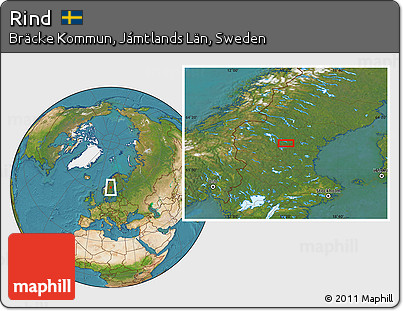 Satellite Location Map of Rind