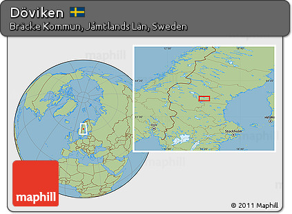 Savanna Style Location Map of Döviken