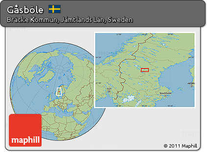 Savanna Style Location Map of Gåsböle