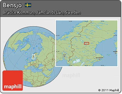 Savanna Style Location Map of Bensjö