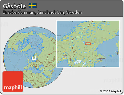 Savanna Style Location Map of Gåsböle