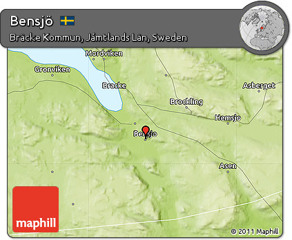 Physical Map of Bensjö