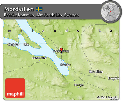 Physical Map of Mordviken