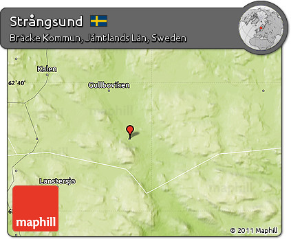 Physical Map of Strångsund