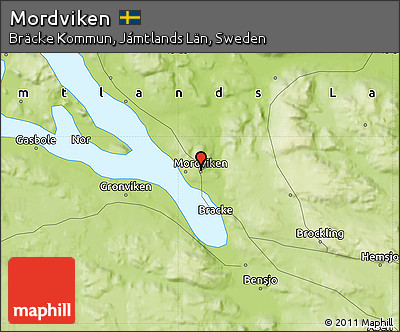 Physical Map of Mordviken