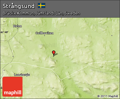 Physical Map of Strångsund