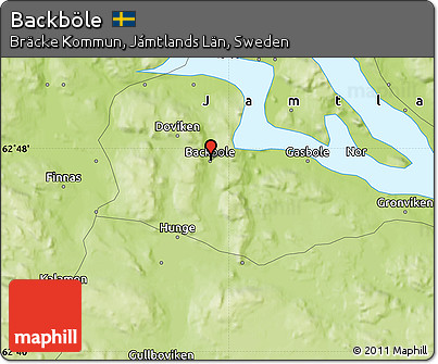 Physical Map of Backböle