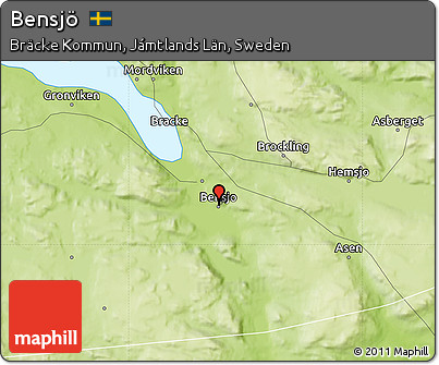 Physical Map of Bensjö